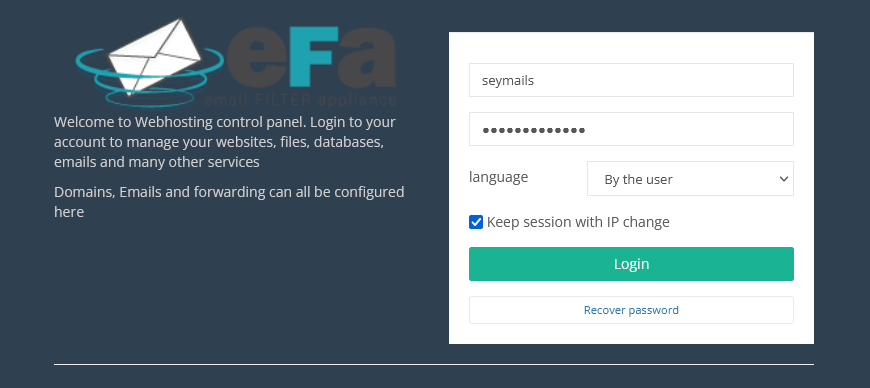 Login Panel